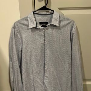 Zara Long Sleeve Tropical Button Down Shirt (Large)